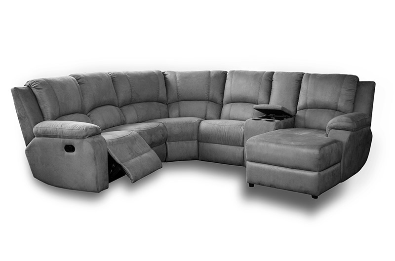 Corner lounge with recliners hot sale