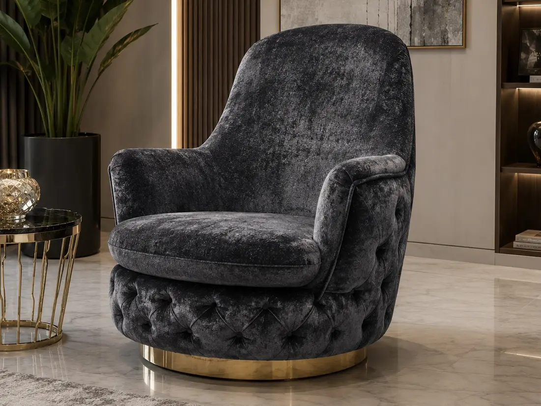 Bold Swivel Armchair