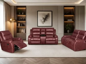 Lola Piece Recliner Red Recliner Lounge Suite Sale